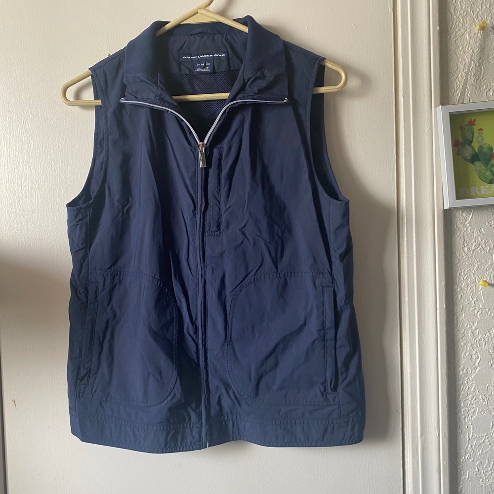 Ralph Lauren Golf Vest Quiet Luxury Minimalist Navy Blue Lightweight Golfing